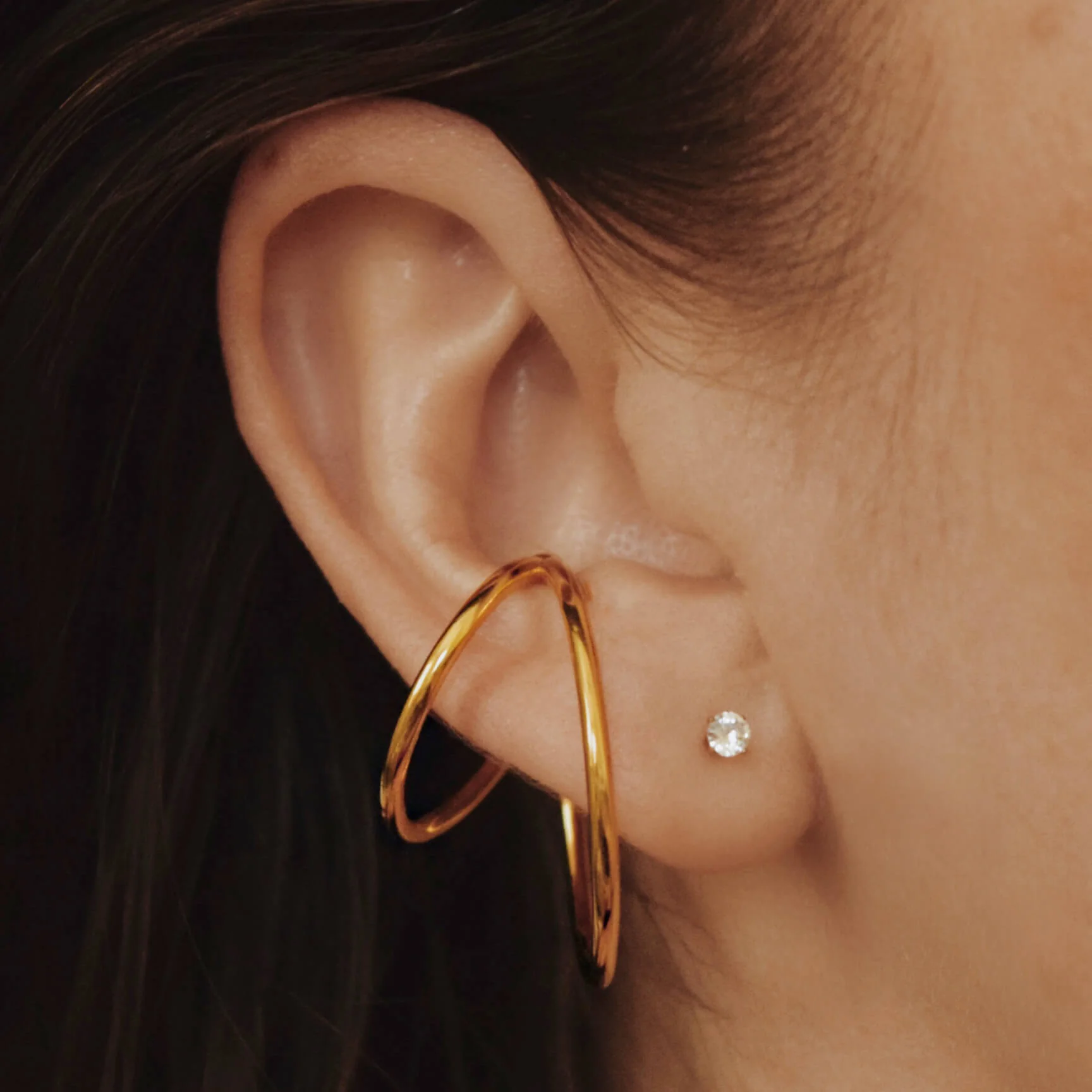 Celestial Crystal Studs in Titanium - Image 3