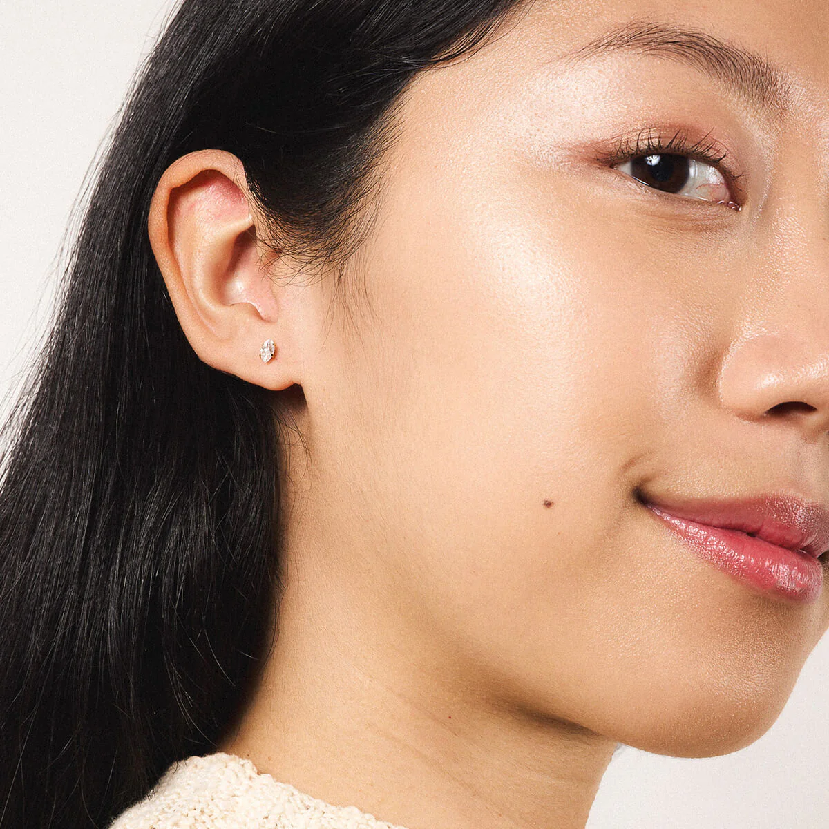 Mini Crystal Marquise Nap Earrings - Image 2