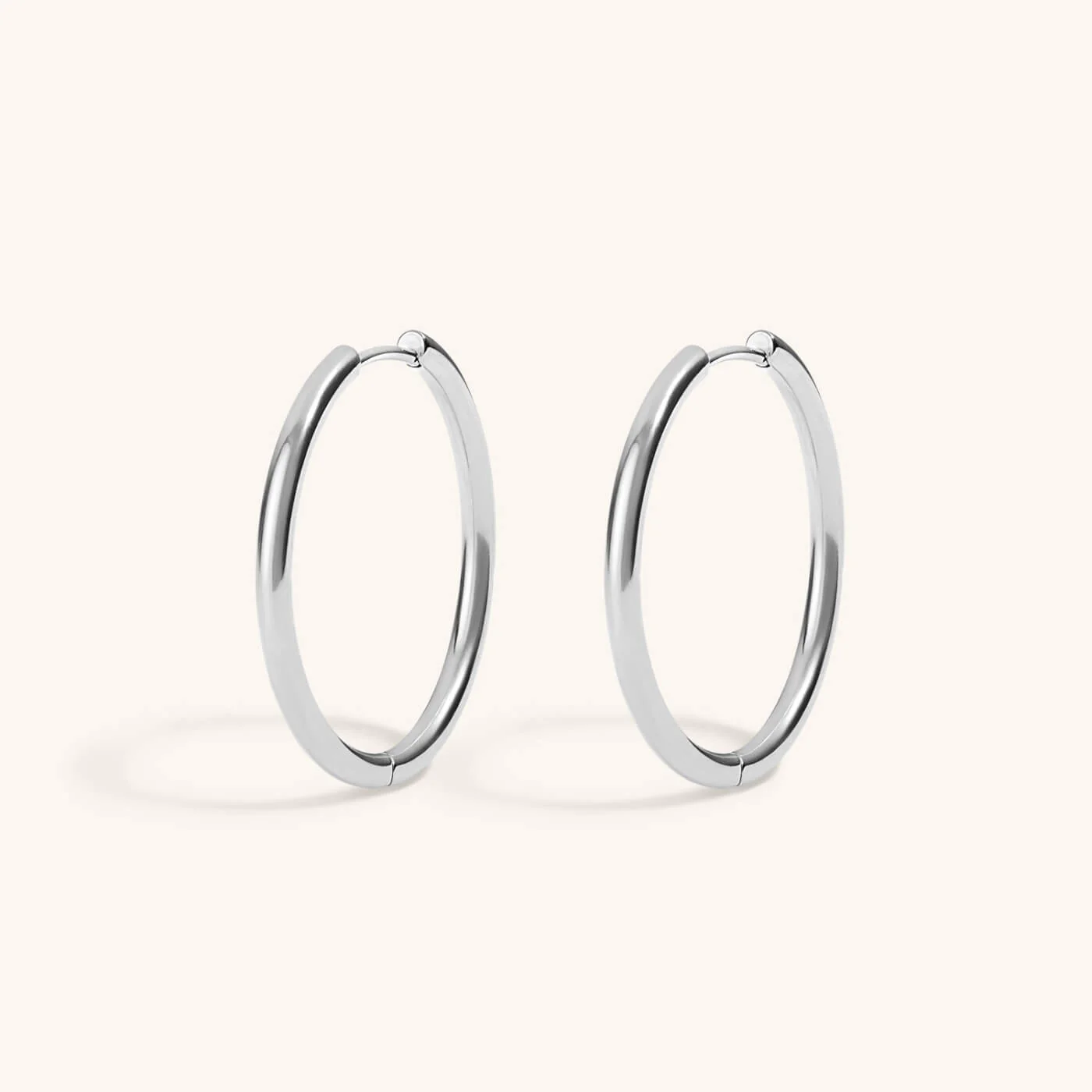 Classic 1" Hoops in Titanium - Image 6