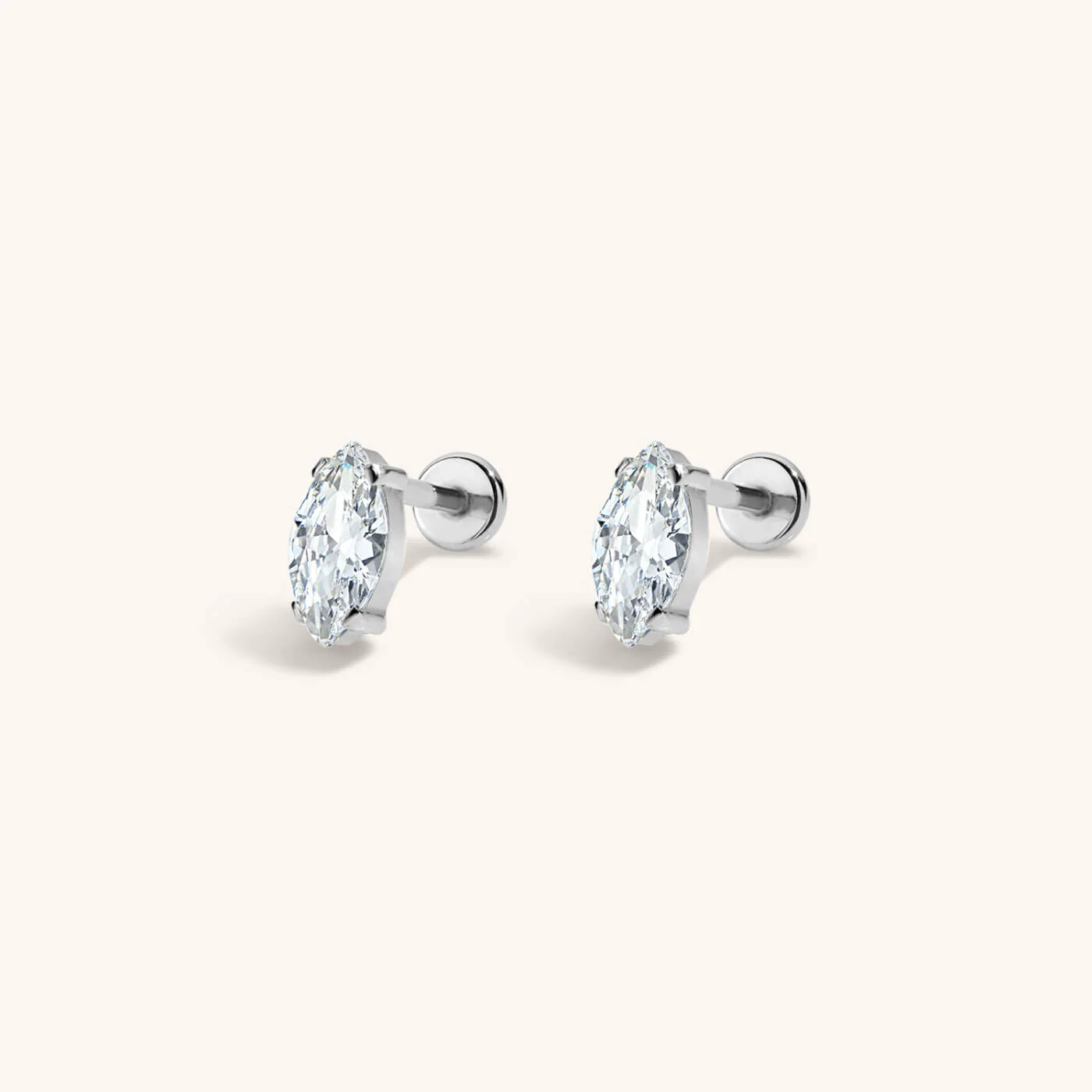 Mini Crystal Marquise Nap Earrings - Image 4